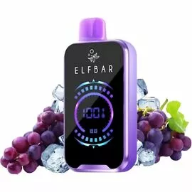 Електронна сигарета Elf Bar RAYA D2 20000 Grape Ice (Виноград Льод)