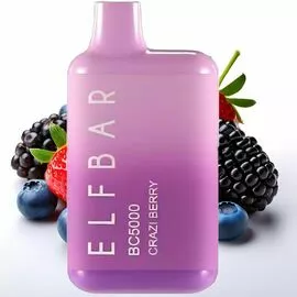 Одноразка Elf Bar BС5000 Crazy Berry (Насыщенные Ягоды)