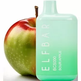 Электронная сигарета Elf Bar BС5000 Sour Apple (Кислое Яблоко)