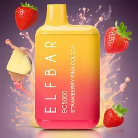 Электронная сигарета Elf Bar BС5000 Strawberry Pina Colada (Клубника Пина Колада)