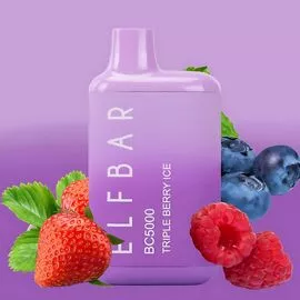 Электронная сигарета Elf Bar BС5000 Triple Berry Ice (Тройные Ягоды Лед)
