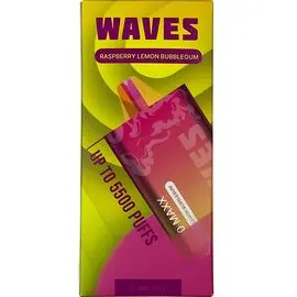 Электронная сигарета Waves W5500 Maxx Raspberry Lemon Bubble Gum (Малина Лимон Жвачка)