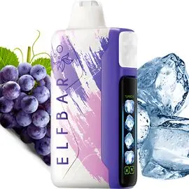 Одноразка Elf Bar Ice King 30000 Grape Ice (Виноград Лид)