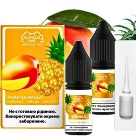 Рідина Набір Flavorlab Puff Mango Pineapple (Манго Ананас) 10мл 5%