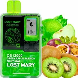 Электронная сигарета Lost Mary OS12000 Green Apple Passion Fruit Kiwi (Зеленое Яблоко Маракуйя Киви)