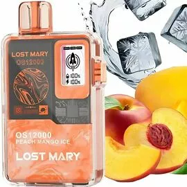 Електронна сигарета Lost Mary OS12000 Peach Mango Ice (Персик Манго Лід)