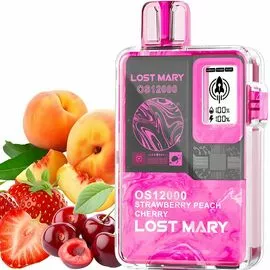 Одноразка Lost Mary OS12000 Strawberry Peach Cherry (Клубника Персик Вишня)