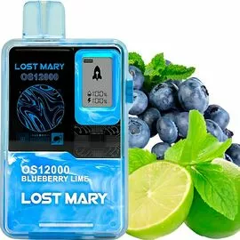 Електронна сигарета Lost Mary OS12000 Blueberry Lime (Чорниця Лайм)