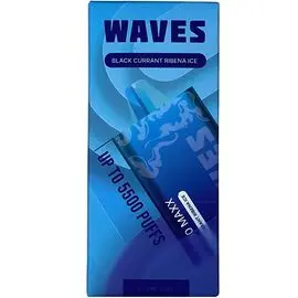 Одноразка Waves W5500 Maxx Blackcurrant Ribena Ice (Черная Смородина Рябина Лёд)