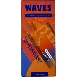 Электронная сигарета Waves W5500 Maxx Blueberry Grapefruit Ice (Черника Грейпфрут Лёд)