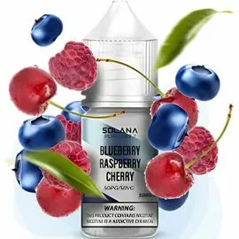 Рідина SOLANA LIQUID Blueberry Raspberry Cherry (Чорниця Малина Вишня) 30мол 5%