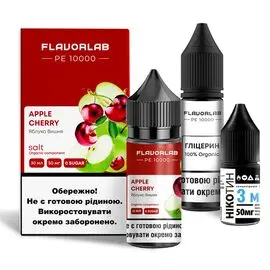 Рідина Набір Flavorlab PE 10000 Apple Cherry (Яблуко Вишня) 30мл 5%