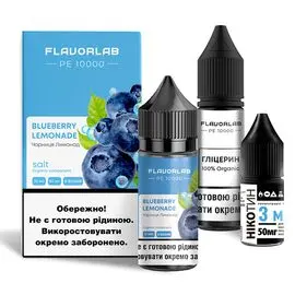Жидкость Набор Flavorlab PE 10000 Blueberry Lemonade (Черника Лимонад) 30мл 5%