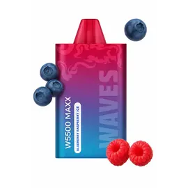 Одноразка Waves W5500 Maxx Blueberry Raspberry Ice (Черника Малина Лед)