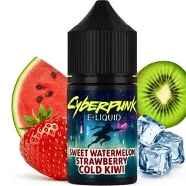 Жидкость Cyberpunk Sweet Watermelon Strawberry Cold Kiwi (Арбуз Клубника Киви) 30мл 5%