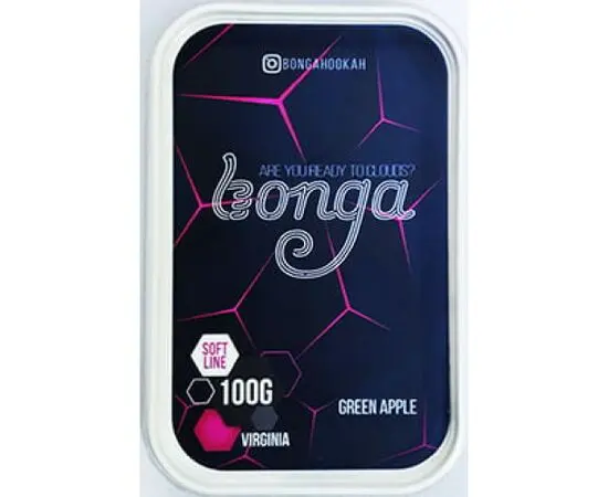 Тютюн Bonga Green Apple (Бонга Зелене Яблуко) soft 100 грам