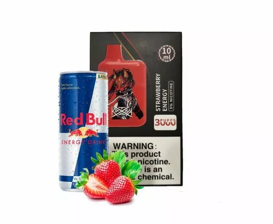 Одноразка Katana 3000 Strawberry Energy (Катана Клубника Энергетик)