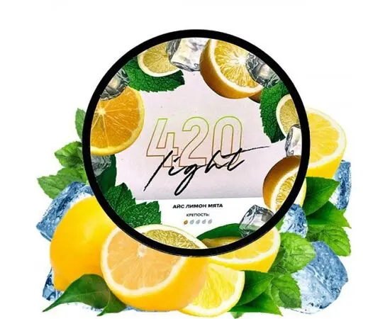 Табак 420 Light Line Айс Лимон Мята 100 грамм