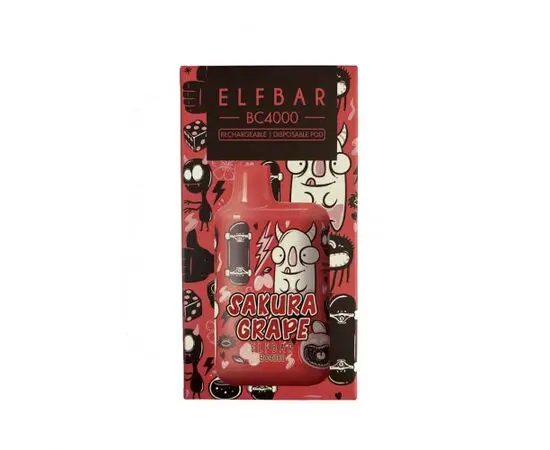 Одноразка Elf Bar BC4000 Sacura Grape Limited Edition (Ельф бар Сакура Виноград)