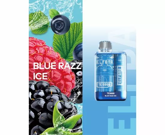 Одноразка Elf ​​Bar TE5000 Blue Razz Ice (Блю Разз Айс)