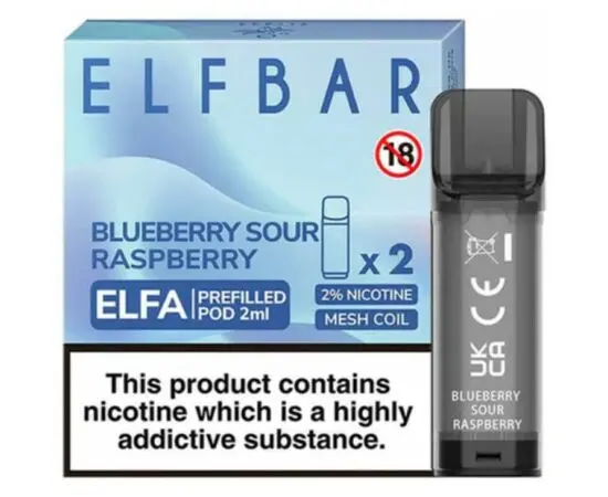 Картридж Elfa 2 шт Blueberry Sour Raspberry