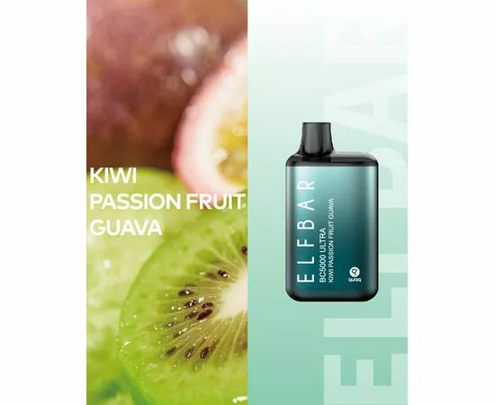 Одноразка Elf ​​Bar BС5000 ULTRA Kiwi Passion fruit Guava (Ківі Маракуя Гуава)