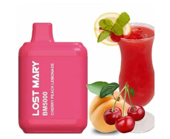 Одноразка Lost Mary CM5000 Cherry Peach Lemonade (Лост Мэри 5000 Вишня Персик Лимонад)