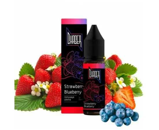 Рідина Chaser Black Strawberry Blueberry (Чейзер Блек Полуниця Чорниця) 15мл 5%