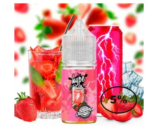 Жидкость Hype Pink Energy (Хайп Клубничный Энергетик) 30мл, 5%