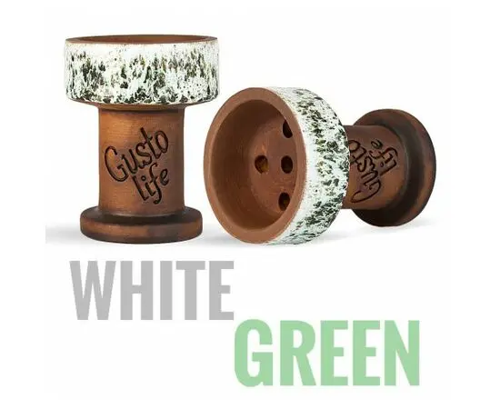 Чаша Gusto Bowls Rook White-Green