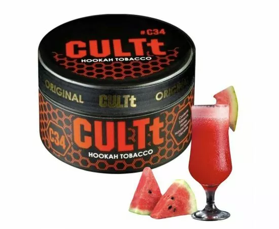 Табак CULT Medium M34 Watermelon Lemonade (Арбузный Лимонад) 100гр