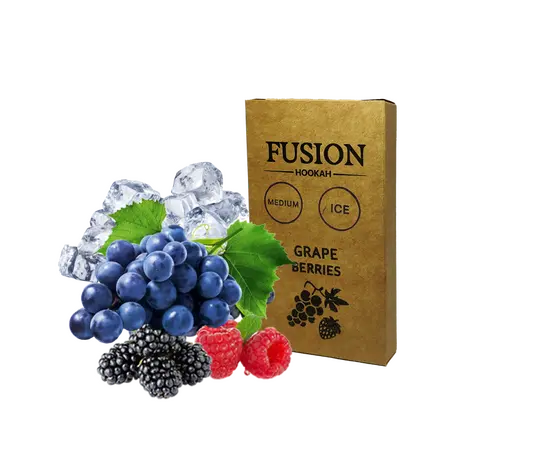 Табак Fusion Medium Ice Grape Berries (Ледяной Виноград Ягоды) 100 гр