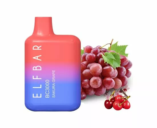 Одноразка Elf Bar BC3000 Sacura Grape (Ельф бар Виноград Сакура)