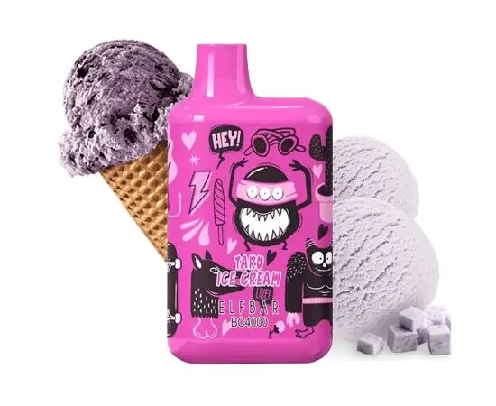 Одноразка Elf Bar BC4000 Taro Ice Cream Limited Edition (Ельф Бар Мороженое Таро)