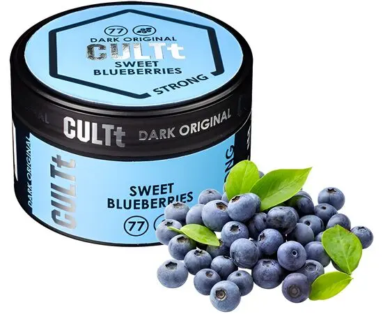 Табак CULTT Strong DS77 Sweet Blueberries (Культ Сладкая Черника) 100гр