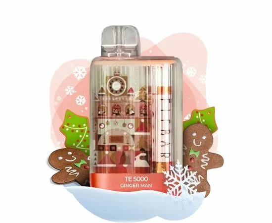 Одноразка Elf Bar TE5000 Christmas Edition Ginger Man (Ельф Имбирный Пряник)