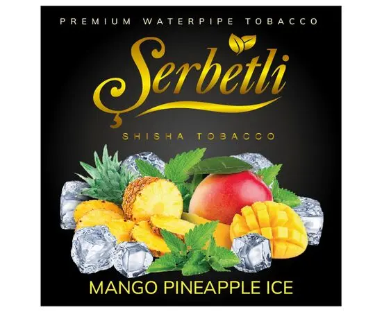 Табак Serbetli Mango Pineapple Mint Ice (Манго Ананас Мята Лед) 100 гр