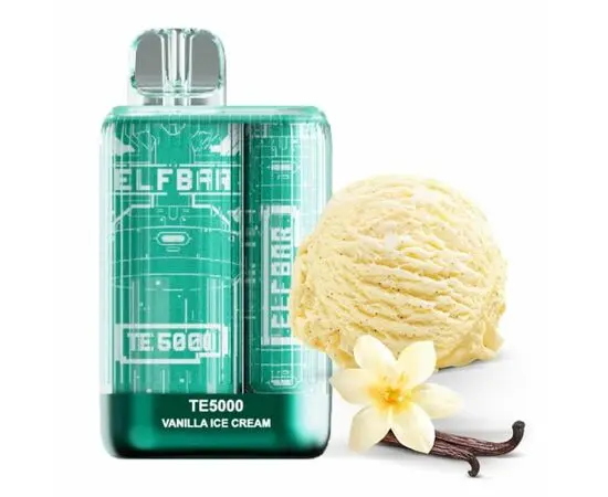 Одноразка Elf ​​Bar TE5000 Vanilla Ice Cream (Ванільне Морозиво)