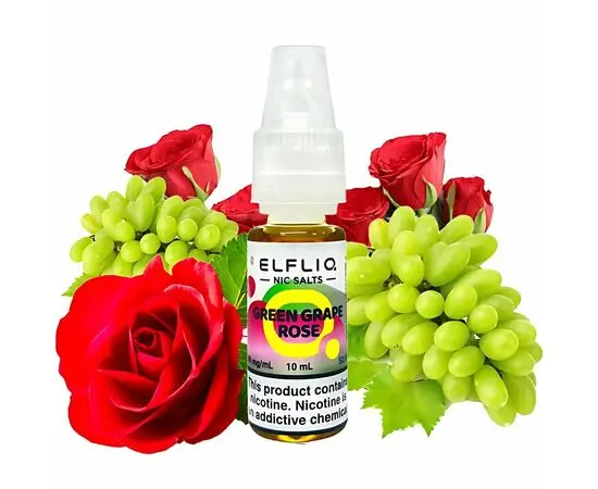 Рідина Elf Liq Green Grape Rose (Зелений Виноград Троянда) 30мл 5%