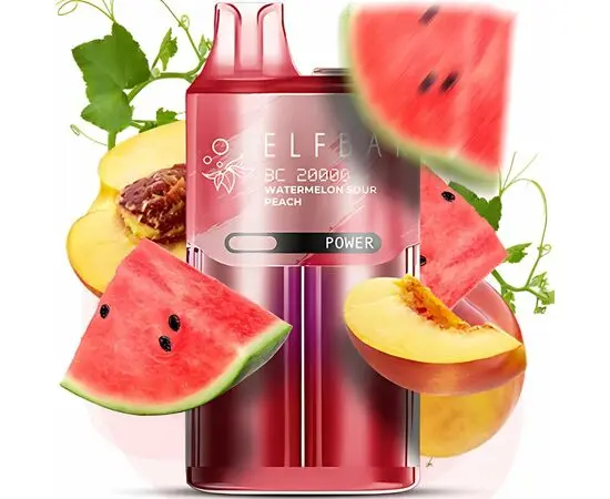 Одноразка Elf Bar BC20000 Watermelon Sour Peach (Арбуз Кислый Персик)