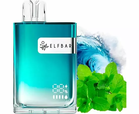 Одноразка Elf Bar CR8000 Sea Breeze Mint (Свежий Мятный Бриз)