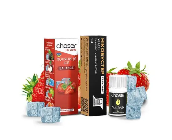 Жидкость Набор Chaser Клубника Лёд 30мл 5%