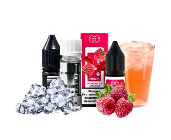 Рідина Набір Flavorlab Puff Raspberry Ice Lemonad (Малиновий Лимонад Лід) 10мл 5%