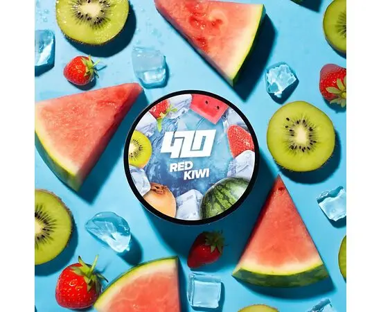 Тютюн 420 Ice Red Kiwi (Ківі Полуниця Льод) 100 гр