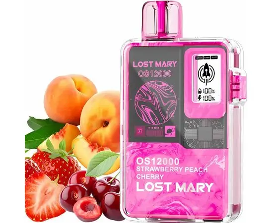 Одноразка Lost Mary OS12000 Strawberry Peach Cherry (Клубника Персик Вишня)