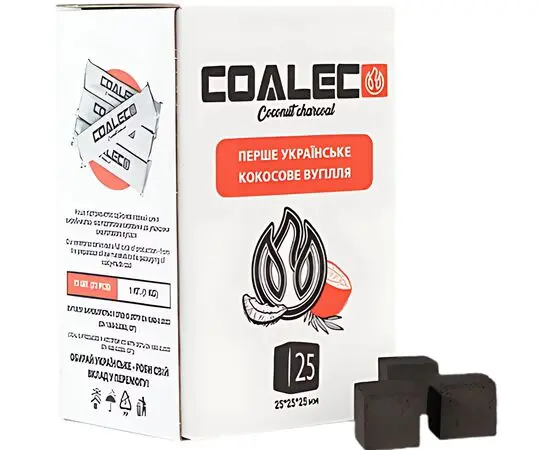Вугілля кокосове Coaleco (КоалЕко) 72 кубики 1 кг
