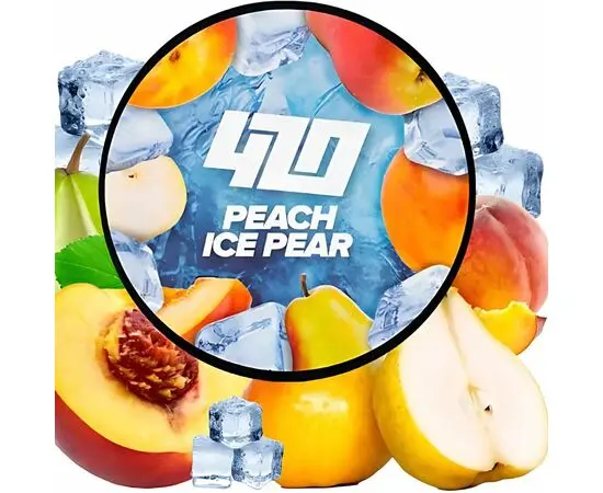 Тютюн 420 Ice Peach Pear (Персик Груша Лід) 100 гр