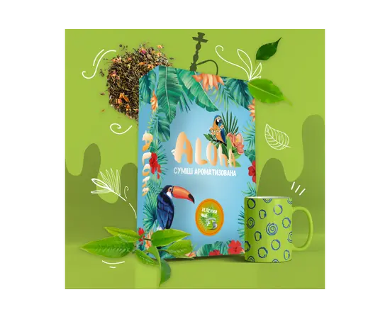 Безникотиновая Смесь Aloha (Алоха Зеленый Чай) 100 грамм