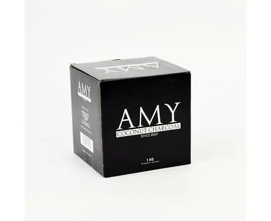 Вугілля кокосове AMY 20 кг (20x1) 26мм. кубик