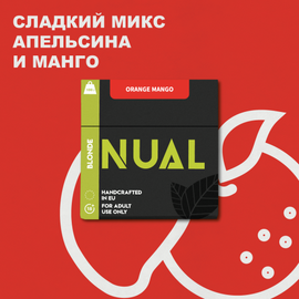 Тютюн для кальяну Nual Orange Mango (Нуал Апельсин Манго) 100 гр